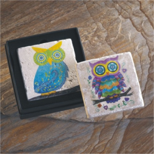 Stone 'Owl' Coaster