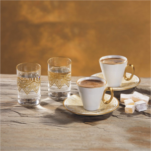Seljuk Turkish Coffee Set ´Gold´